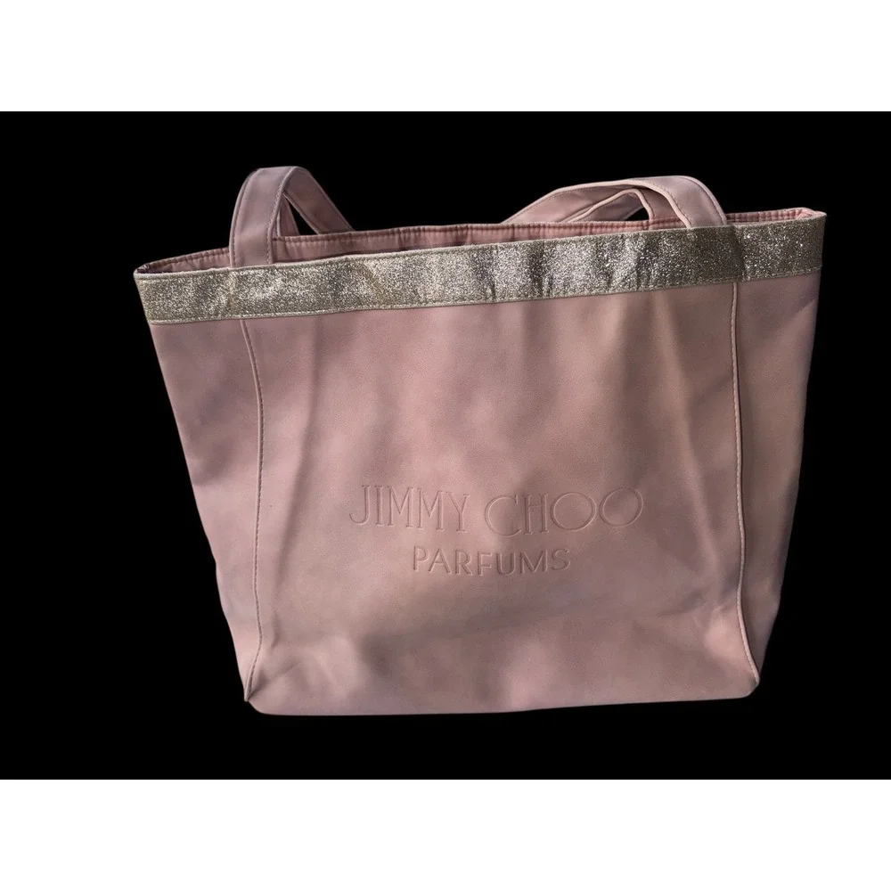 Jimmy‎ Choo Parfums Pink Tote Bag Glitter Accent